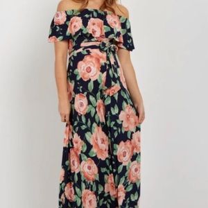 Pinkblush Off the Shoulder Maternity Dress, M